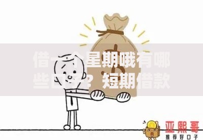 借一个星期哦有哪些口子？短期借款平台全解析