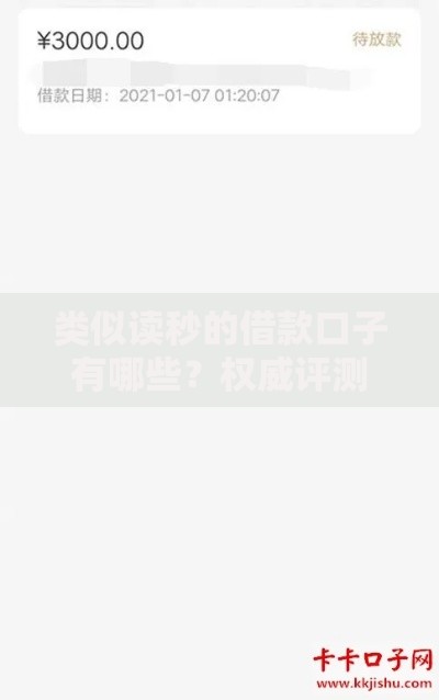 类似读秒的借款口子有哪些？权威评测与申请指南