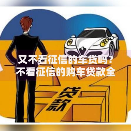 又不看征信的车贷吗？不看征信的购车贷款全解析