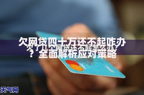 欠网贷四十万还不起咋办？全面解析应对策略