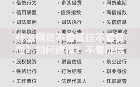 什么网贷不看征信不看负债？如何选择？不看征信负债的网贷产品解析