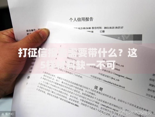 打征信报告需要带什么？这5样材料缺一不可
