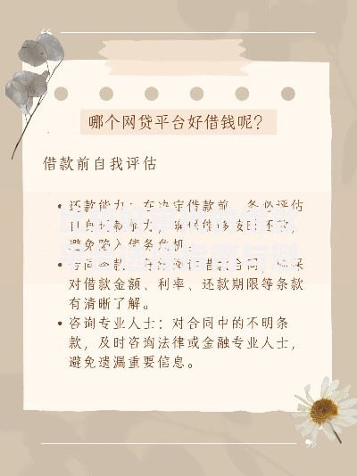 比较好审批的借款平台选择指南与避坑解析
