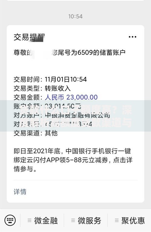 贷款什么口子额度高？深度解析高额度贷款渠道与技巧