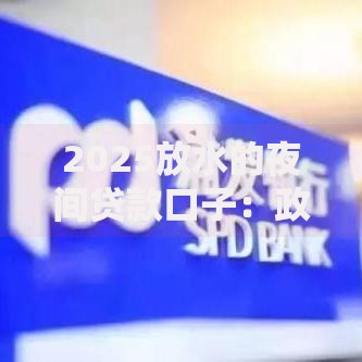 2025放水的夜间贷款口子：政策红利下的借款新选择