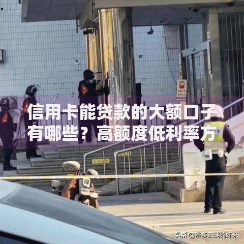 信用卡能贷款的大额口子有哪些？高额度低利率方案解析