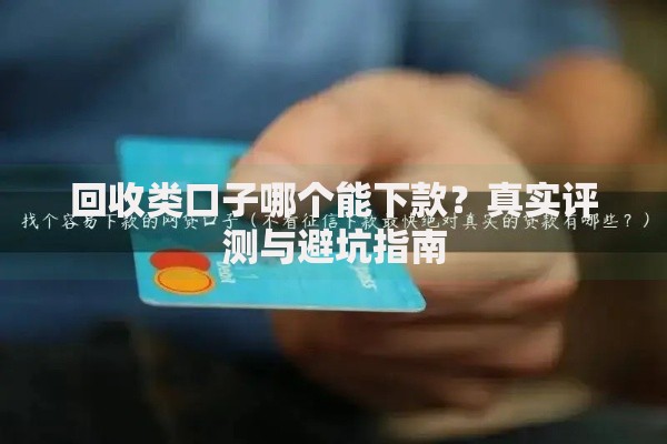回收类口子哪个能下款？真实评测与避坑指南
