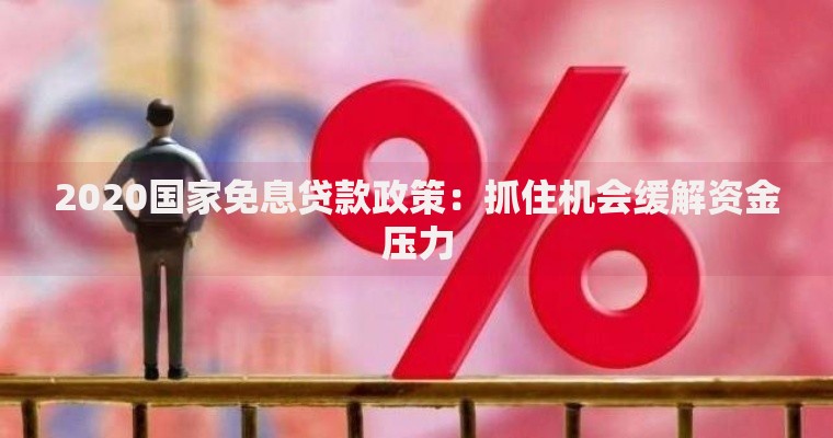 2020国家免息贷款政策：抓住机会缓解资金压力