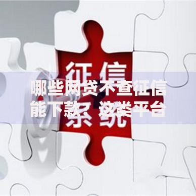 哪些网贷不查征信能下款？这类平台如何选择最安全