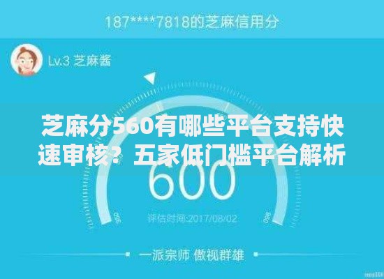 芝麻分560有哪些平台支持快速审核？五家低门槛平台解析