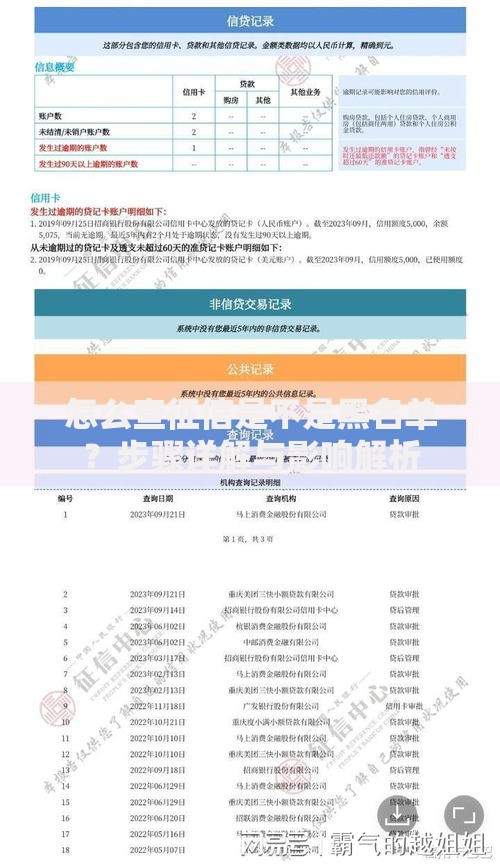 怎么查征信是不是黑名单？步骤详解与影响解析