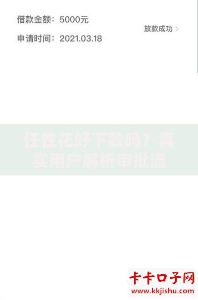 任性花好下款吗？真实用户解析审批流程与额度评估