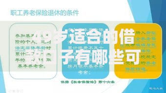 49岁适合的借款口子有哪些可靠选择？全面解析借款方案
