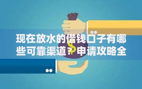 现在放水的借钱口子有哪些可靠渠道？申请攻略全解析