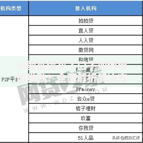 小额征信花了口子如何申请贷款？全面解析解决方案