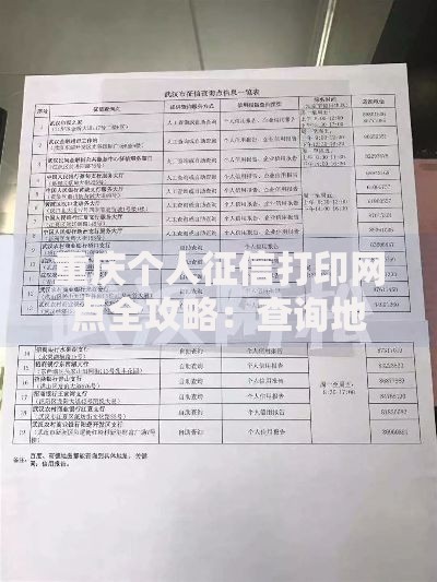 重庆个人征信打印网点全攻略：查询地点与实用指南