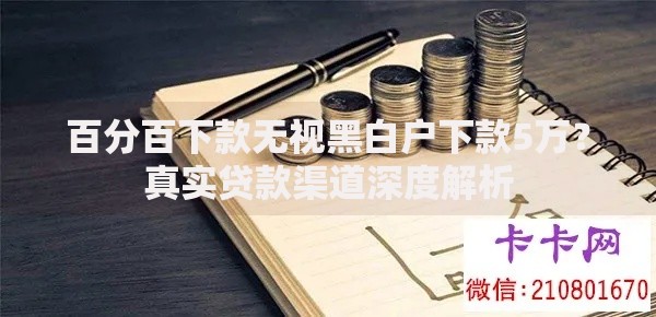 百分百下款无视黑白户下款5万？真实贷款渠道深度解析
