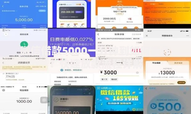 微信借款5000一分钟到如何操作？快速放款流程详解