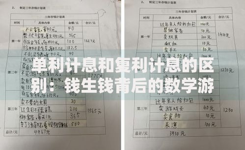 单利计息和复利计息的区别：钱生钱背后的数学游戏