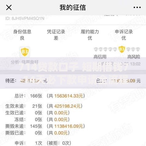 714贷款口子 短期借钱7-14天必下款申请全流程解析