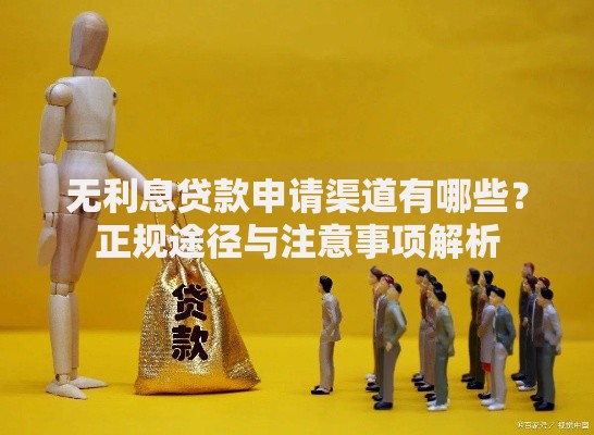 无利息贷款申请渠道有哪些？正规途径与注意事项解析