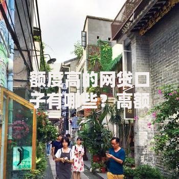 额度高的网贷口子有哪些？高额度贷款平台筛选指南