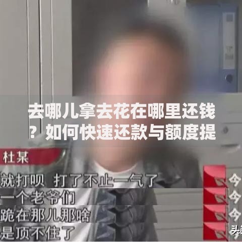 去哪儿拿去花在哪里还钱？如何快速还款与额度提升攻略
