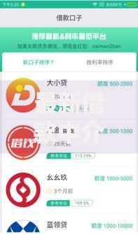 最新借款中介口子如何快速匹配最佳方案？