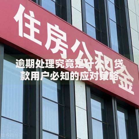 逾期处理究竟是什么？贷款用户必知的应对策略
