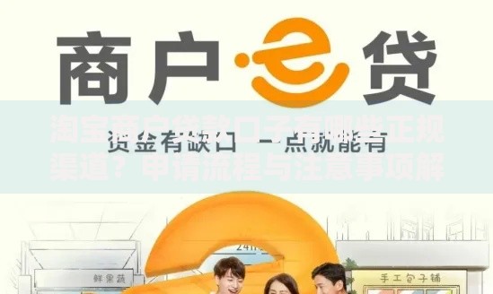 淘宝商户贷款口子有哪些正规渠道？申请流程与注意事项解析