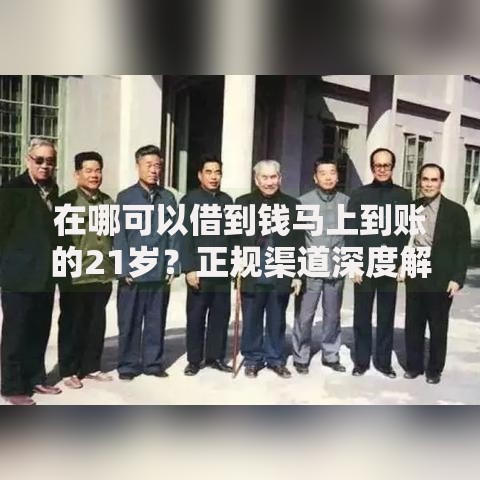 在哪可以借到钱马上到账的21岁？正规渠道深度解析