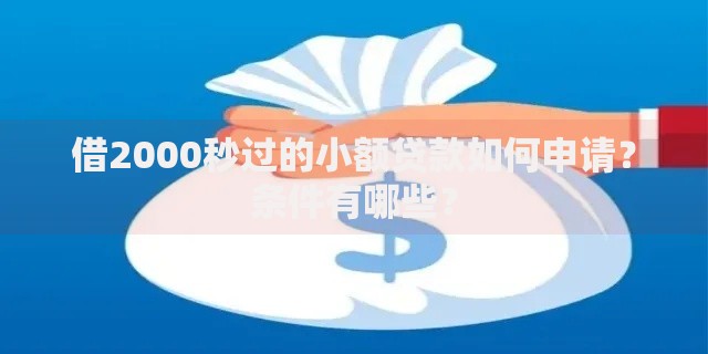 借2000秒过的小额贷款如何申请？条件有哪些？