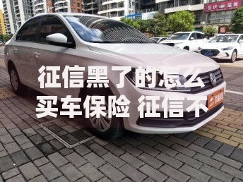 征信黑了的怎么买车保险 征信不良如何办理车险