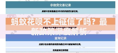 蚂蚁花呗不上征信了吗？最新政策深度解析