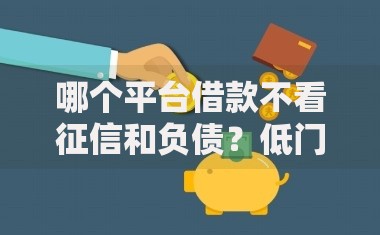 哪个平台借款不看征信和负债？低门槛渠道解析