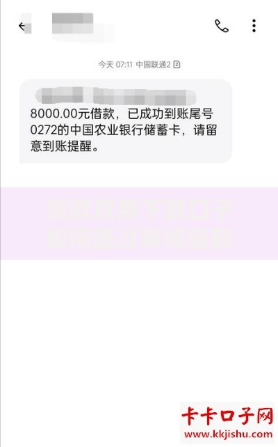 贷款双黑下款口子如何通过审核获取资金