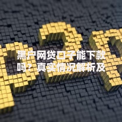 黑户网贷口子能下款吗？真实情况解析及风险规避指南