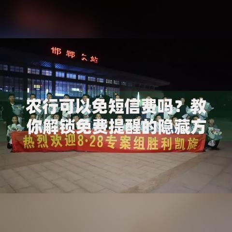 农行可以免短信费吗？教你解锁免费提醒的隐藏方法