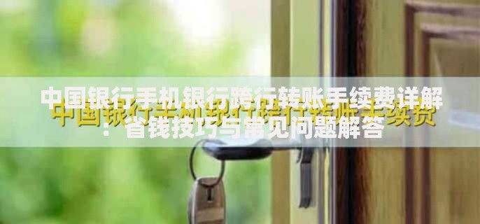 中国银行手机银行跨行转账手续费详解：省钱技巧与常见问题解答
