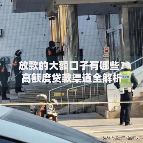 放款的大额口子有哪些?高额度贷款渠道全解析 放款的大额口子有哪些?高额度贷款渠道全解析