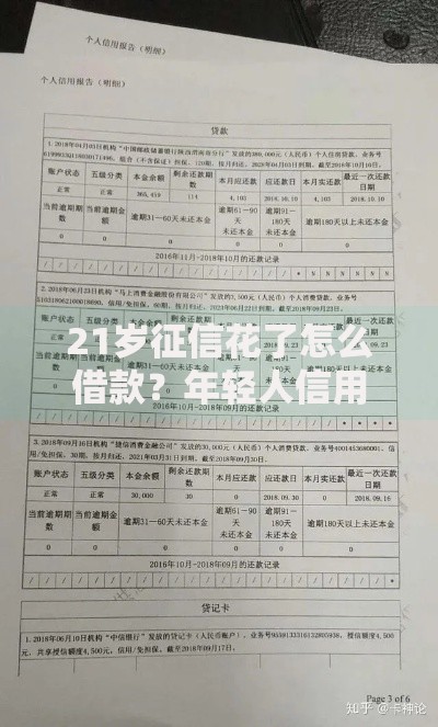 21岁征信花了怎么借款？年轻人信用修复与贷款方案解析