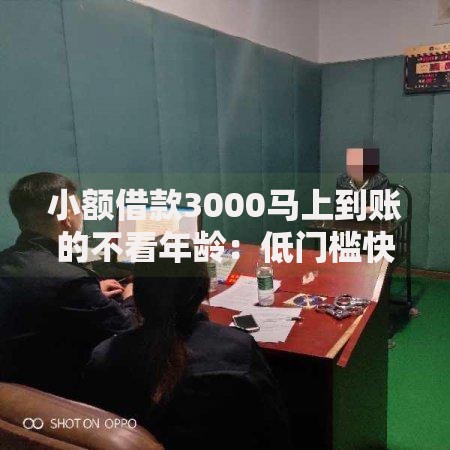 小额借款3000马上到账的不看年龄：低门槛快速申请指南