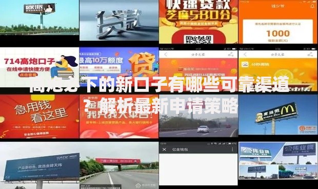 高炮必下的新口子有哪些可靠渠道？解析最新申请策略