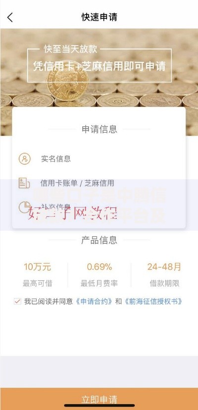 哪些口子是中腾信放款？合作平台及申请流程详解