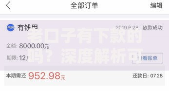 老口子有下款的吗？深度解析可靠渠道与申请策略