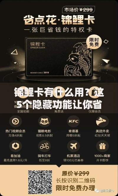 锦鲤卡有什么用？这5个隐藏功能让你省钱又省心