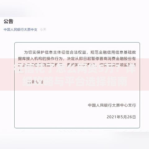 征信花了怎么网贷5万？详细攻略与平台选择指南