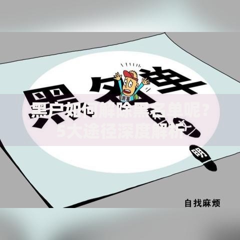 黑户如何解除黑名单呢？5大途径深度解析