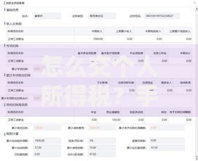 怎么交个人所得税？手把手教你轻松搞定申报流程