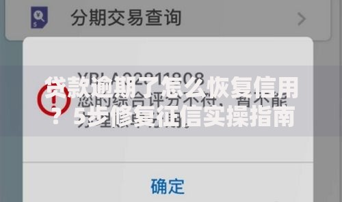 贷款逾期了怎么恢复信用？5步修复征信实操指南